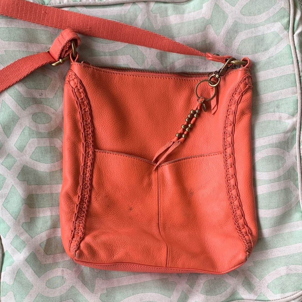 The Sak Coral Leather Crossbody Bag